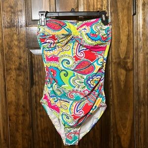 Anne cole strapless swim suit